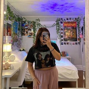 brandy melville the doors band cropped t shirt